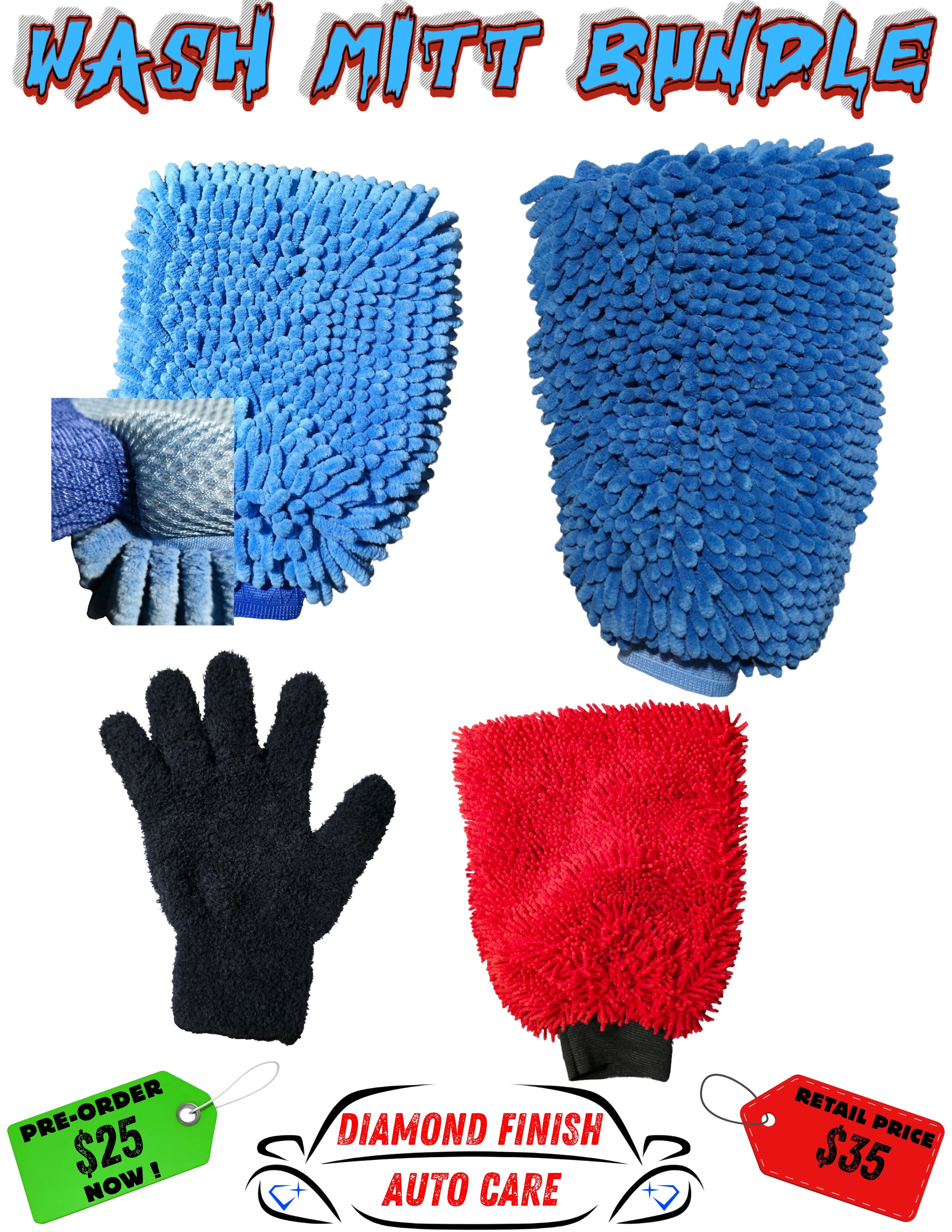 Precision Wash Mitt Bundle