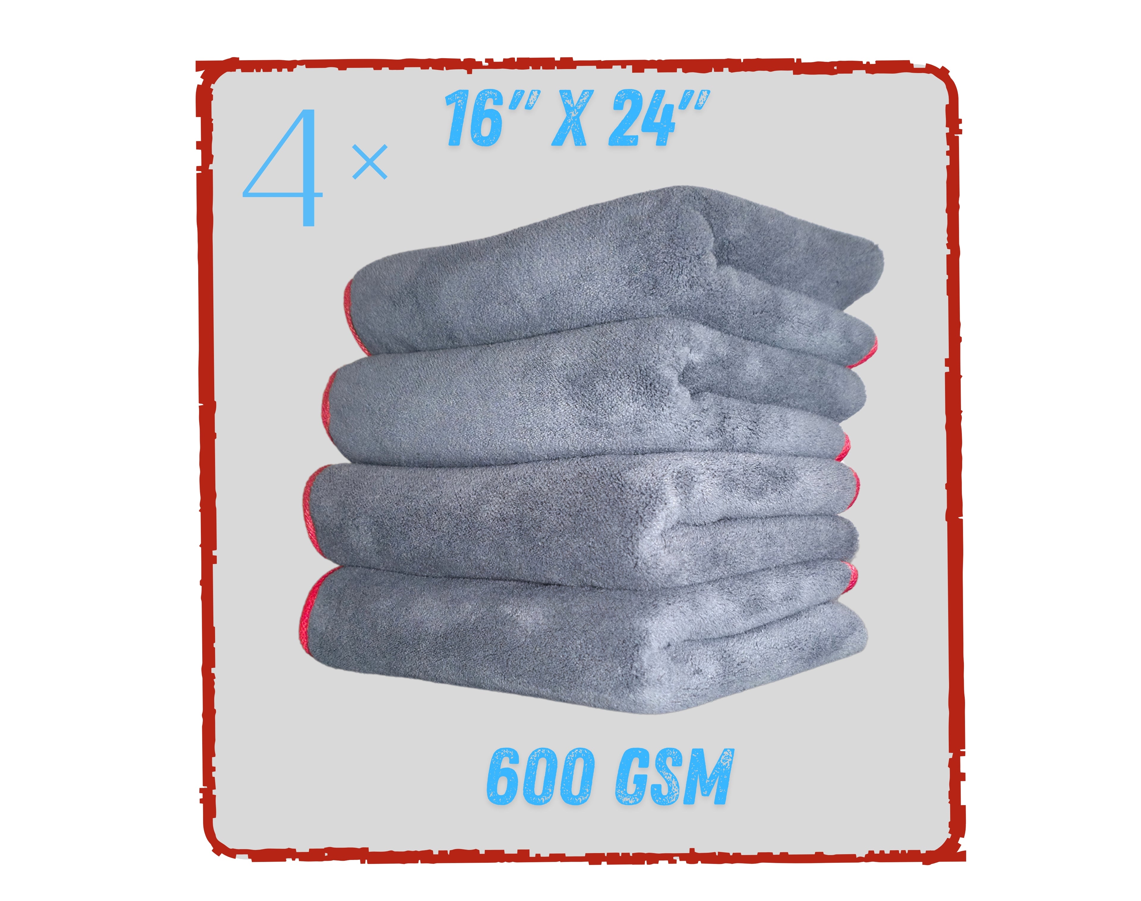 16" X 24" DENSE UTILITY MICROFIBER - 4 PACK
